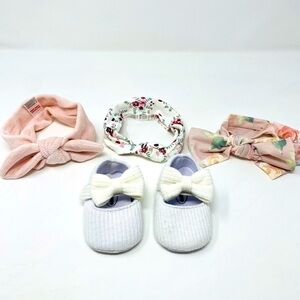 Bundle of Baby Girl Headbands & Shoes